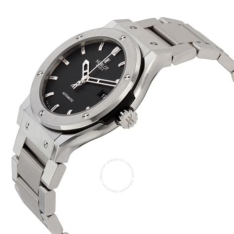 Hublot Classic Fusion Black Dial Titanium Automatic .